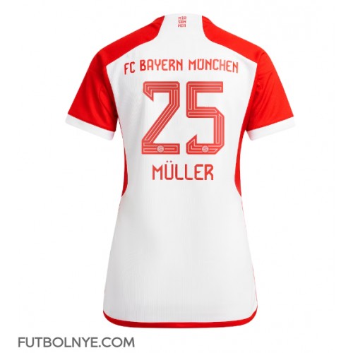 Camiseta Bayern Munich Thomas Muller #25 Primera Equipación para mujer 2023-24 manga corta